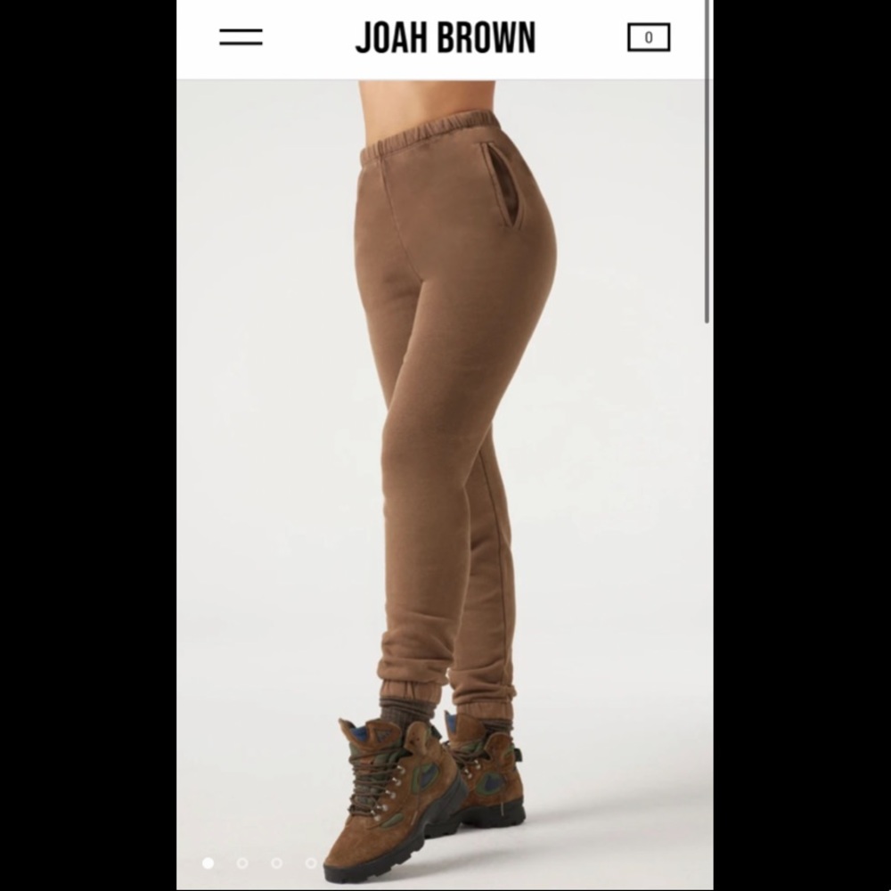 Joah Brown Empire Jogger Cocoa French Terry NWT